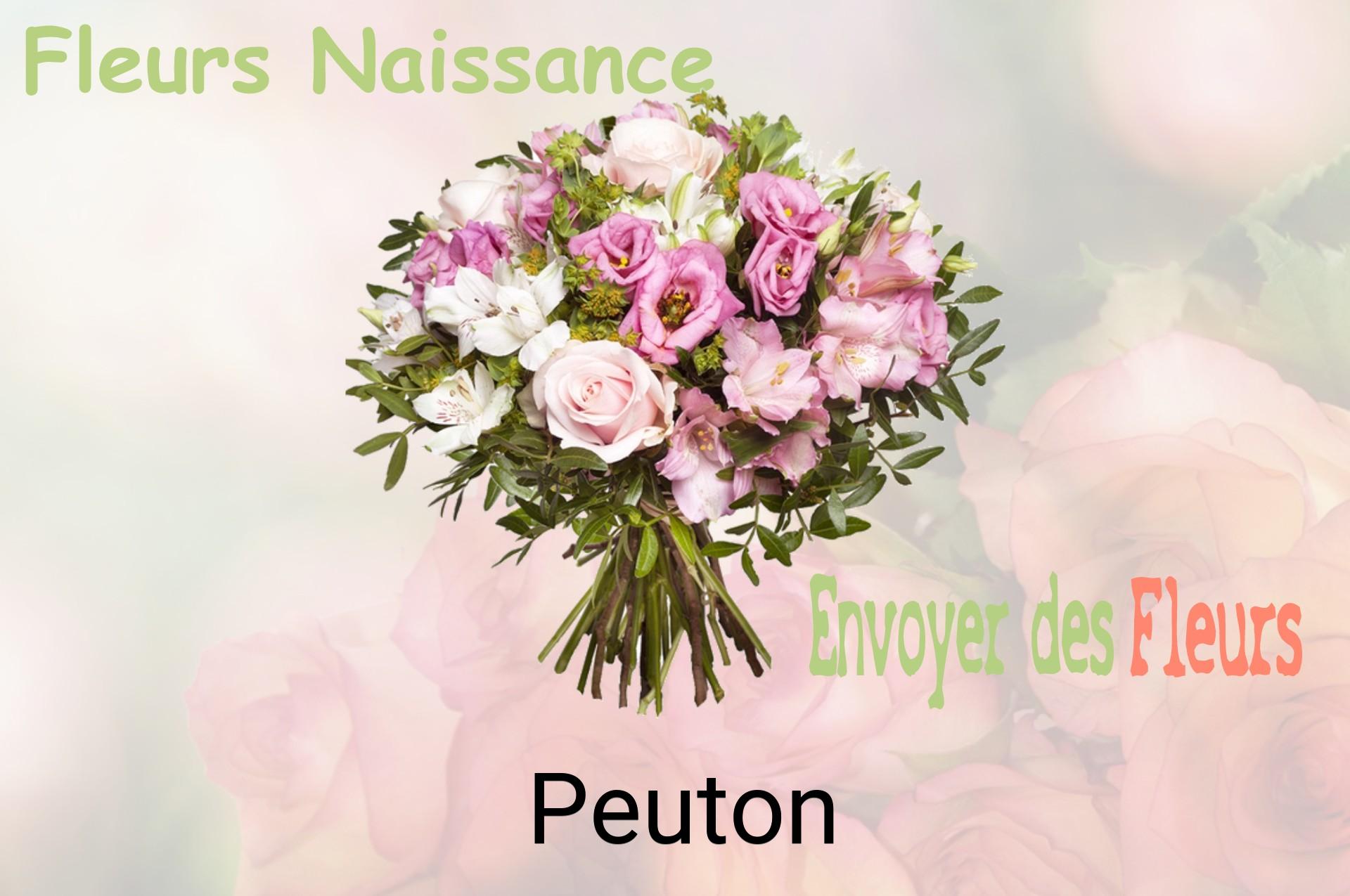 Bouquet de fleurs de naissance livré à Peuton